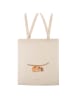 Mr. & Mrs. Panda Shopping Tasche Faultier Kind ohne Spruch in Creme
