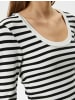 KOTON T-shirt in Ekru Gestreift