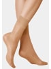 Kunert Feinsöckchen Satin Look 20 druckfrei in tan
