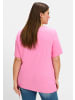 sheego Kurzarmshirt in blumiges pink