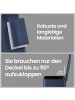 SONGMICS Mülleimer Plushic in Mitternachtsblau - (B)34 x (H)40.4 x (T)28.5 cm - 20 L