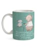 Mr. & Mrs. Panda Keramtiktasse Tierheilpraktiker mit Spruch in Meeresbrise