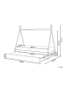 Beliani Kinderbett TALMONTIERS  in Braun - (W) 99 x (H) 171 x (L) 209 cm
