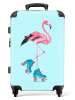 MuchoWow Suitcase, Koffer, Reisekoffer Flamingo