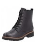 remonte Schnürstiefel  in Schwarz