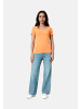 T-Shirt 'V-Neck' in lachs