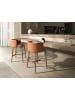 Angel Cerdá Hocker 4158 in Braun/Walnuss – (B)53 x (H)84 x (T)51 cm