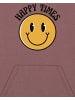 wat? Apparel Sweatshirt Happy times smiley emoji in Kaffa Coffee