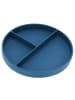 Excellent Houseware Teller mit Unterteilungen in Blau, (B) 20 x (H) 3,2 x (L) 20 cm