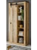 Furn.Design Stauraumschrank Used Wood hell, anthrazit, Mehrzweckschrank mit Schiebetür