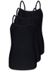 Sassa 3er Pack Spaghetti Top in Schwarz