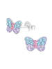 schmuck23 Silber Ohrringe 925 Schmetterling 0,8 cm x 0,8 cm