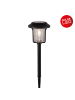 näve LED Solarleuchte "SIMON" in schwarz - (L)14.6 cm x (B)14.6 cm x (H)54.7 cm