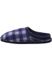 HAFLINGER Pantoffeln Flair Plaid in ocean