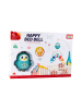 Wisam® Babykarussell-Spieluhr mit Lampe, Rasseln, Teddybären, blau