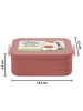 Mr. & Mrs. Panda Bento Box Einhorn Herz Design mit Spruch in Rot Pastell