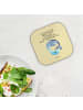Mr. & Mrs. Panda Tischuntersetzer Walfisch Thunfisch mit Spruch in Gelb Pastell