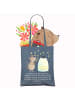 Mr. & Mrs. Panda Shopper Maus Sterne mit Spruch in Indigo Blue