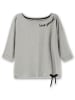 sheego Oversize-Shirt in grau meliert
