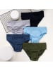 LOREZA 10er Set Slips- Basics - Bunt 140-146