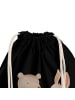 Mr. & Mrs. Panda Gym-Tasche Bär und Hase Umarmen ohne Spruch in Schwarz
