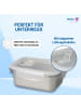elasto Vorratsdose "Heat" in silber/transparent - 700 ml