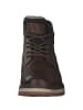 Tom Tailor Boots in Khaki/cognac