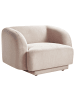 Beliani Sessel SKJANES in Beige - (W) 102 x (H) 69 x (L) 81 cm