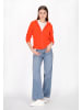 myMo Damen Fleecejacke in Orange