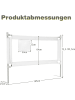 COSTWAY Bettgitter 145cm in Weiß