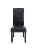 MCW 2er-Set Esszimmerstuhl N67, Schwarz-braun, schwarze Beine