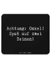 Mr. & Mrs. Panda Mauspad Spaßiger Onkel mit Spruch in Schwarz