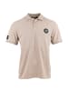 Roberto Geissini Skull Stitch Polo Beige