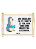 Mr. & Mrs. Panda Servier Tablett Pinguin Buch mit Spruch in Weiß