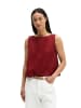 Marc O'Polo Ärmellose Leinenbluse regular in Tall Poppy
