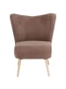 58 aufm Kessel SESSEL Kathy Bezug Veloursstoff Buche natur / sahara