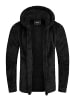 behype Cardigan HOOD in schwarz