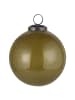 IB Laursen Weihnachtskugel Glas pebbled in autumn green