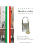 Florence Florence Umhängetasche Leder silber ca. 13cm