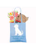Mr. & Mrs. Panda Stofftasche Labrador Freund mit Spruch in Sky Blue