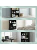 relaxdays Bücherregal in Schwarz - (B)60 x (H)108 x (T)24 cm