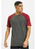 DEF T-Shirts in anthracite/burgundy