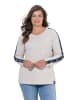 LAURASØN Sweatshirt in grau melange