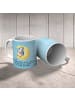 Mr. & Mrs. Panda Camping Tasse Pinguin Mond mit Spruch in Eisblau