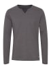 BLEND Langarmshirt BHLeonas 20711586ME Longsleeve mit Double-Layer-Optik in Grau