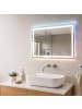 relaxdays Badspiegel "Light" - (B)80 x (H)60 cm