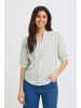 Fransa Bluse kurzarm FRDONNIE Regular fit in DESERT SAGE WHITE STRIPE