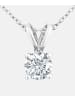 Diamant L'éternel Halskette mit Anhänger aus 375 Weißgold mit 0.25 Karat Diamant