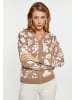 Albee Women Pullover in Taupe Wollweiss