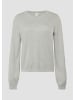 QS Strickpullover in 9400_grau meliert